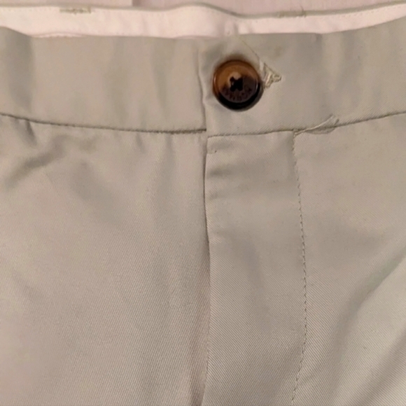 GREG NORMAN DRESS PANTS. LIGHT OLIVE GREEN. SIZE 36W 32L 100% POLYESTER - Picture 3 of 4